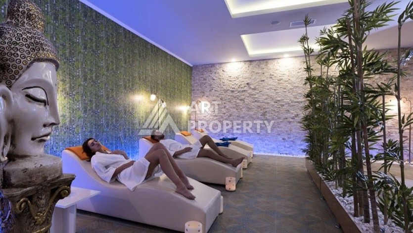 Квартира 1+1 с видом на море и крепость, 75 кв.м. В ЖК уровня 5 звезд в Оба - Ракурс 20