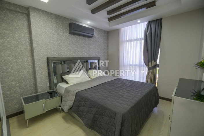 Меблированная квартира 1+1 с видом на море и горы в Махмутларе, в комплексе с бассейном на крыше - Ракурс 18