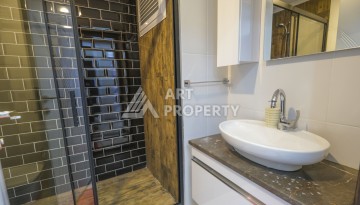 Меблированная квартира 1+1 с видом на море и горы в Махмутларе, в комплексе с бассейном на крыше - Ракурс 20