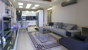 Меблированная квартира 1+1 с видом на море и горы в Махмутларе, в комплексе с бассейном на крыше - Ракурс 21