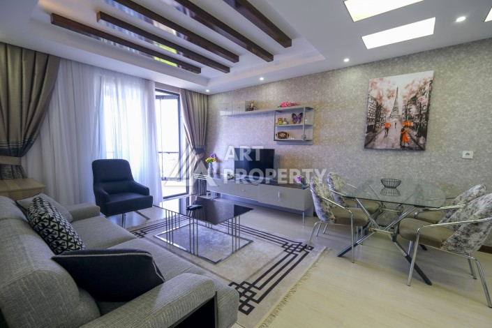 Меблированная квартира 1+1 с видом на море и горы в Махмутларе, в комплексе с бассейном на крыше - Ракурс 21