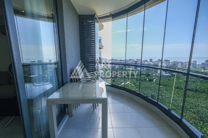 Меблированная квартира 1+1 с видом на море и горы в Махмутларе, в комплексе с бассейном на крыше - Ракурс 29