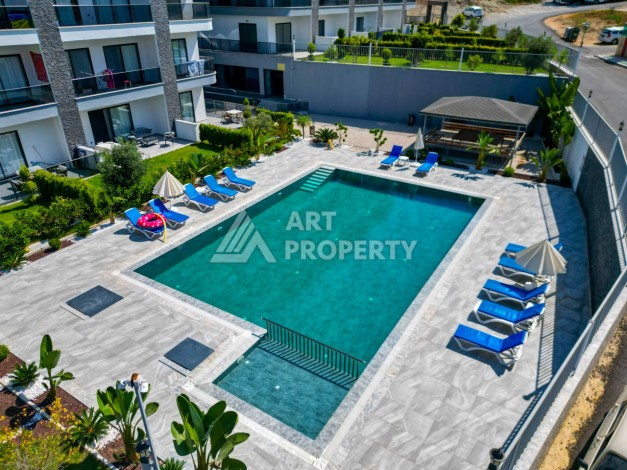 Меблированная двухкомнатная 1+1 с видом на море в Каргыджаке, 60 кв.м. - Ракурс 3