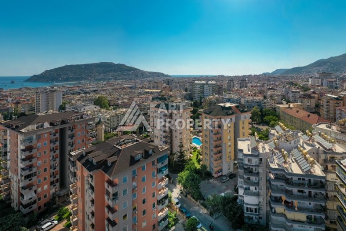 Большая квартира 1+1 в 600 метрах от пляжа Кейкубад в центре Алании - Ракурс 0