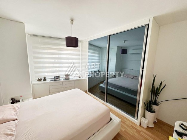 Просторная квартира 2+1 с видом на горы в районе пляжа Клеопатры - Ракурс 12