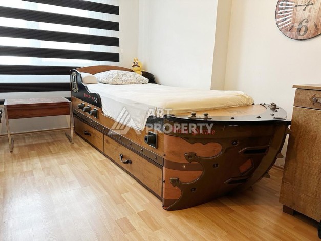 Просторная квартира 2+1 с видом на горы в районе пляжа Клеопатры - Ракурс 28