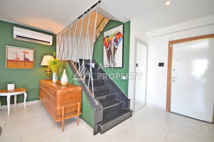 Садовый дуплекс 2+1 в элитной резиденции, 120 кв.м. Каргыджак, Алания - Ракурс 6