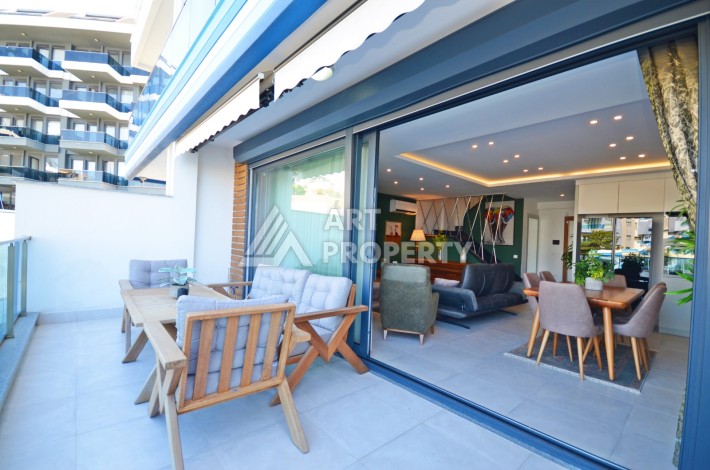 Садовый дуплекс 2+1 в элитной резиденции, 120 кв.м. Каргыджак, Алания - Ракурс 7