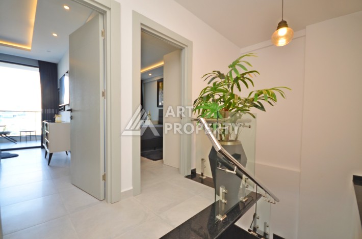 Садовый дуплекс 2+1 в элитной резиденции, 120 кв.м. Каргыджак, Алания - Ракурс 12