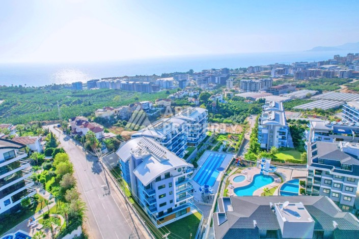 Садовый дуплекс 2+1 в элитной резиденции, 120 кв.м. Каргыджак, Алания - Ракурс 24