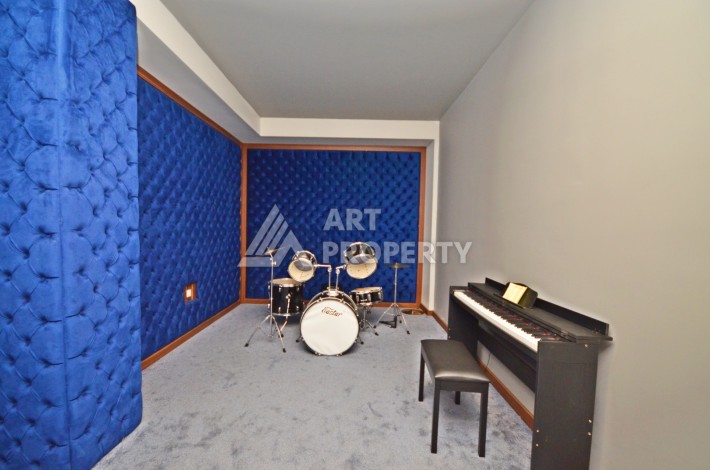 Садовый дуплекс 2+1 в элитной резиденции, 120 кв.м. Каргыджак, Алания - Ракурс 30