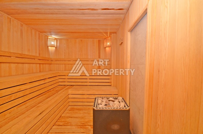 Садовый дуплекс 2+1 в элитной резиденции, 120 кв.м. Каргыджак, Алания - Ракурс 32