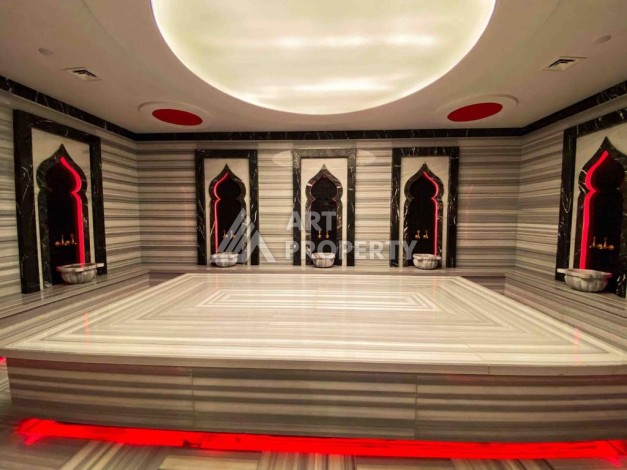 Меблированная квартира 1+1 в престижном комплексе Махмутлара. До моря 650 м. - Ракурс 12