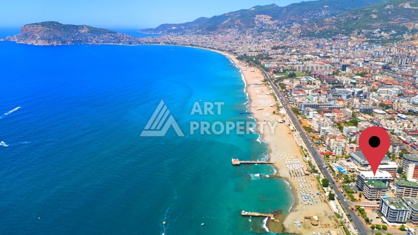 Квартира 4+1 с прямым видом на море, 300 м², в районе Оба, Аланья - Ракурс 20