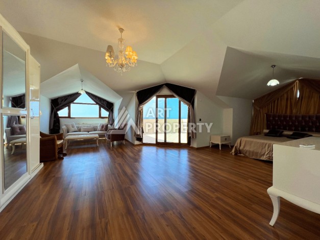 Квартира 4+1 с прямым видом на море, 300 м², в районе Оба, Аланья - Ракурс 42