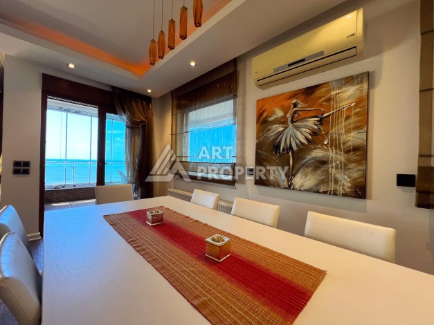 Квартира 4+1 с прямым видом на море, 300 м², в районе Оба, Аланья - Ракурс 45