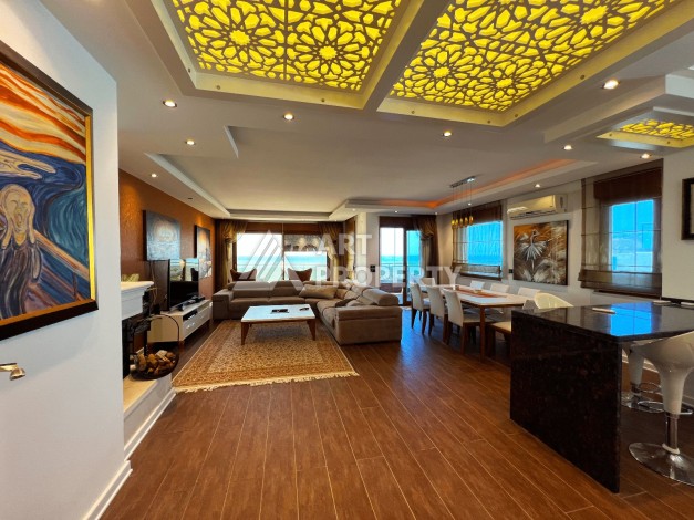Квартира 4+1 с прямым видом на море, 300 м², в районе Оба, Аланья - Ракурс 52
