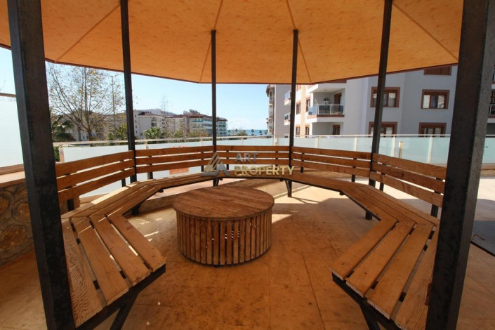 Большие по площади двухкомнатные апартаменты 1+1 в 300 метрах от моря, 60 м2 - Ракурс 3