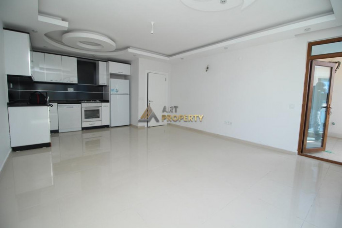 Большие по площади двухкомнатные апартаменты 1+1 в 300 метрах от моря, 60 м2 - Ракурс 5