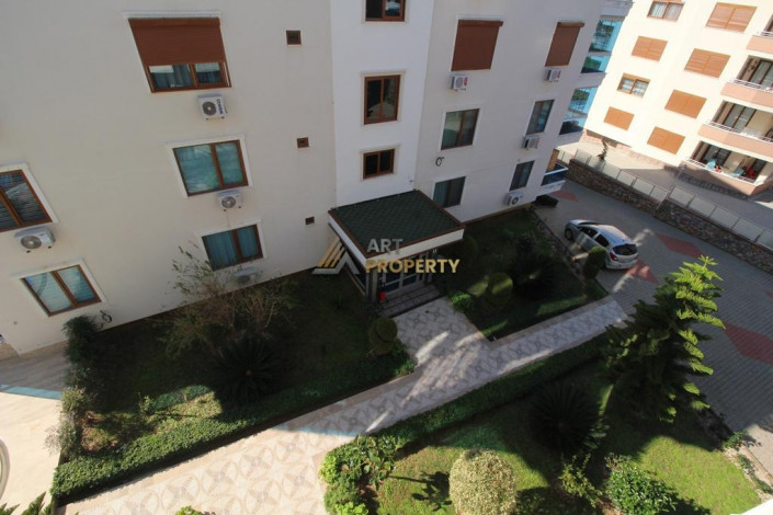 Большие по площади двухкомнатные апартаменты 1+1 в 300 метрах от моря, 60 м2 - Ракурс 12