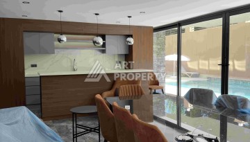 Стильная квартира 1+1 у моря в Обагёль, 55 кв.м. - Ракурс 9