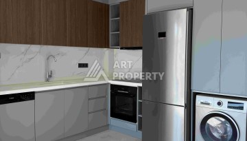 Стильная квартира 1+1 у моря в Обагёль, 55 кв.м. - Ракурс 14