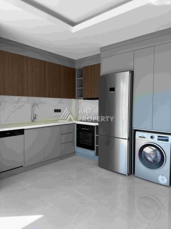 Стильная квартира 1+1 у моря в Обагёль, 55 кв.м. - Ракурс 13