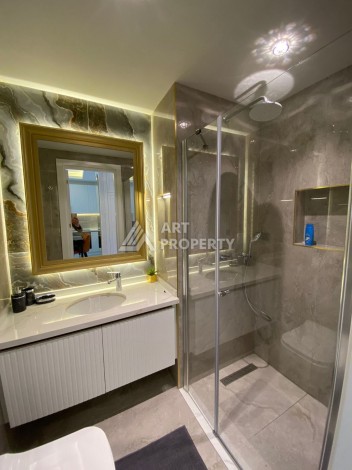 Стильная квартира 1+1 в центре Алании, район пляжа Клеопатры - Ракурс 3