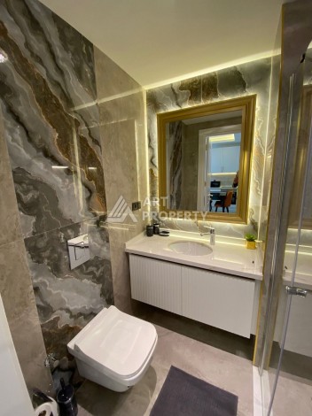 Стильная квартира 1+1 в центре Алании, район пляжа Клеопатры - Ракурс 4