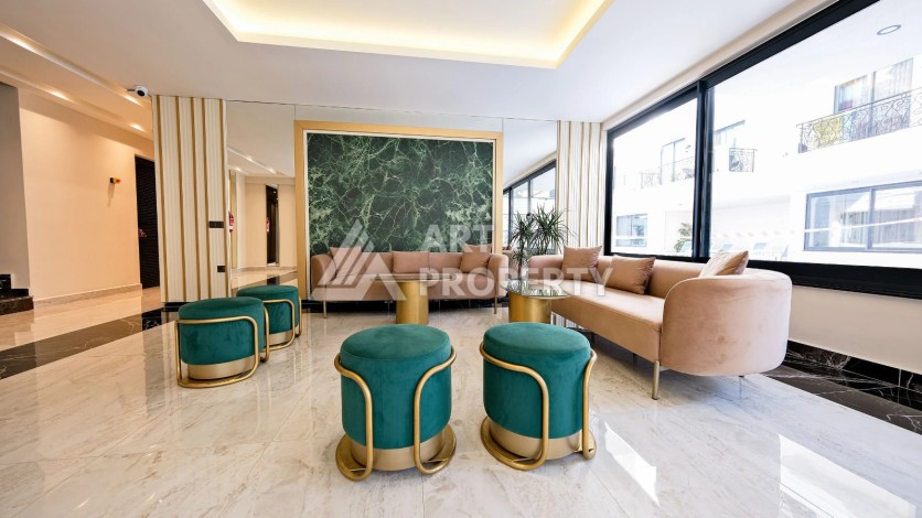 Стильная квартира 1+1 в центре Алании, район пляжа Клеопатры - Ракурс 13