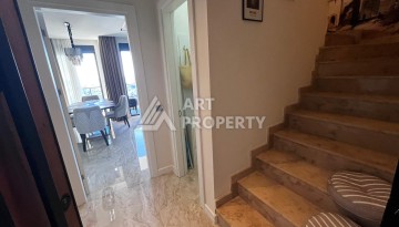 Пентхаус 2+1 с панорамным видом на море в центре Аланьи, всего в 700 метрах от пляжа Кейкубат - Ракурс 19