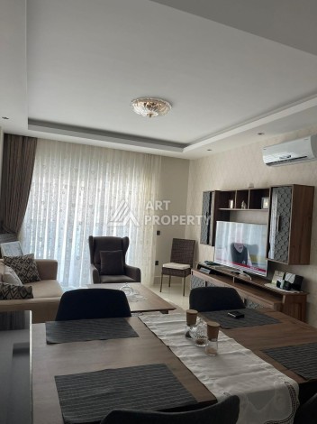 Стильная квартира 1+1 с видом на море в престижном комплексе района Тосмур, всего в 400 метрах от пляжа - Ракурс 2