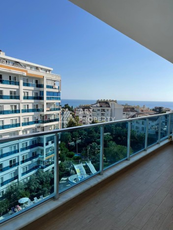 Стильная квартира 1+1 с видом на море в престижном комплексе района Тосмур, всего в 400 метрах от пляжа - Ракурс 5