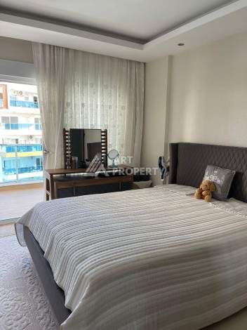 Стильная квартира 1+1 с видом на море в престижном комплексе района Тосмур, всего в 400 метрах от пляжа - Ракурс 12