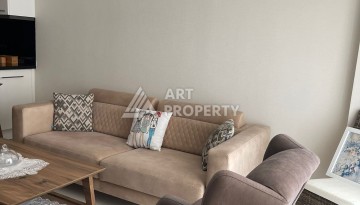 Стильная квартира 1+1 с видом на море в престижном комплексе района Тосмур, всего в 400 метрах от пляжа - Ракурс 17