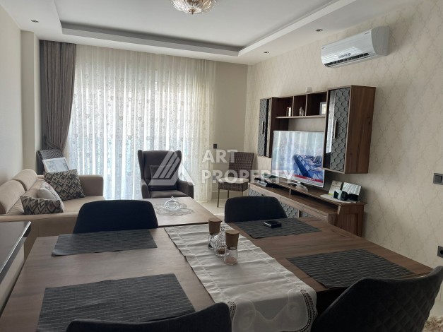 Стильная квартира 1+1 с видом на море в престижном комплексе района Тосмур, всего в 400 метрах от пляжа - Ракурс 18