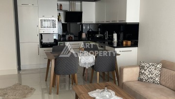 Стильная квартира 1+1 с видом на море в престижном комплексе района Тосмур, всего в 400 метрах от пляжа - Ракурс 21