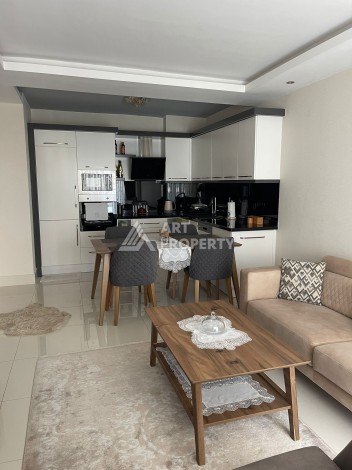 Стильная квартира 1+1 с видом на море в престижном комплексе района Тосмур, всего в 400 метрах от пляжа - Ракурс 20