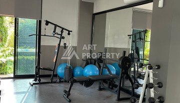 Стильная квартира 1+1 с видом на море в престижном комплексе района Тосмур, всего в 400 метрах от пляжа - Ракурс 22