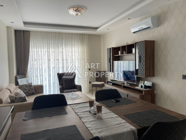 Стильная квартира 1+1 с видом на море в престижном комплексе района Тосмур, всего в 400 метрах от пляжа - Ракурс 22