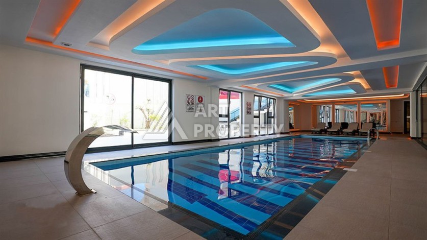 Квартира 1+1 в новом комплексе премиум-класса в центре Аланьи, всего в 800 метрах от моря - Ракурс 10