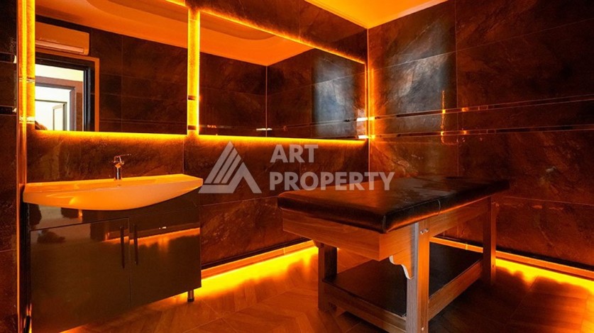 Квартира 1+1 в новом комплексе премиум-класса в центре Аланьи, всего в 800 метрах от моря - Ракурс 14