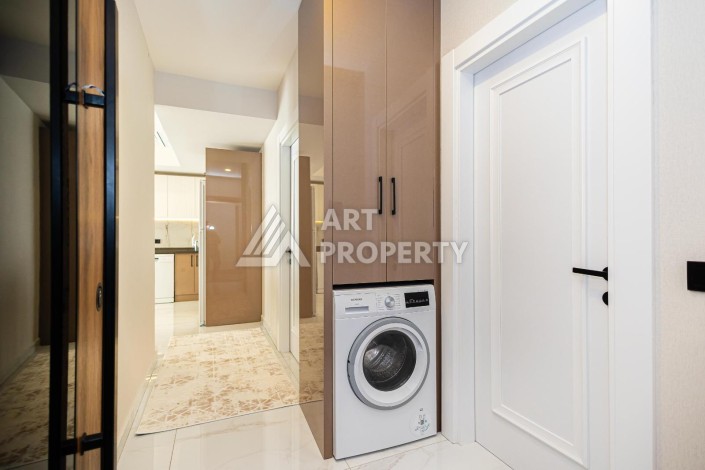 Квартира 1+1 с мебелью в новом премиум-комплексе 2024 года в районе пляжа Клеопатра, Аланья - Ракурс 1