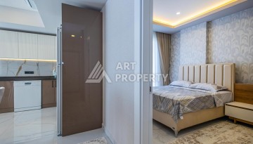 Квартира 1+1 с мебелью в новом премиум-комплексе 2024 года в районе пляжа Клеопатра, Аланья - Ракурс 5