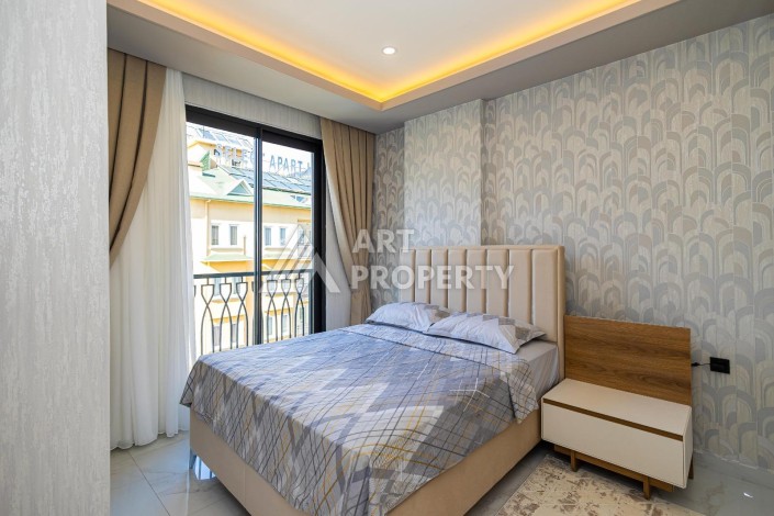 Квартира 1+1 с мебелью в новом премиум-комплексе 2024 года в районе пляжа Клеопатра, Аланья - Ракурс 8