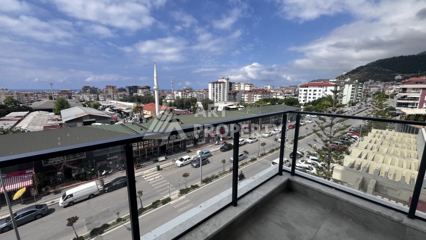 Квартира 1+1 с панорамным видом на море в новом премиум-комплексе 2024 года в районе пляжа Клеопатра, Аланья - Ракурс 1