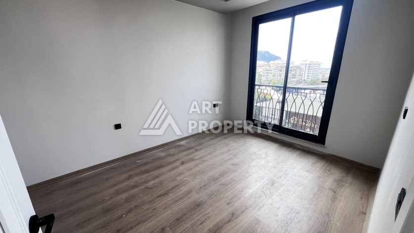 Квартира 1+1 с панорамным видом на море в новом премиум-комплексе 2024 года в районе пляжа Клеопатра, Аланья - Ракурс 5