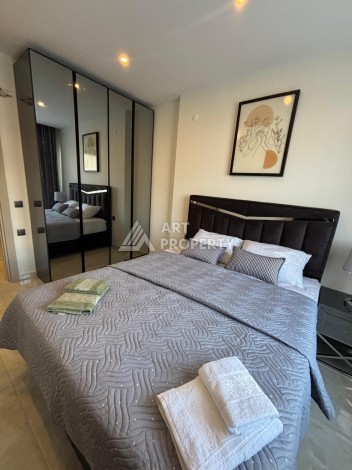 Меблированная квартира 1+1 в новой резиденции у пляжа Клеопатры, 55 кв.м. - Ракурс 17