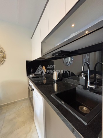 Меблированная квартира 1+1 в новой резиденции у пляжа Клеопатры, 55 кв.м. - Ракурс 26