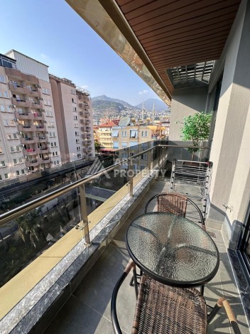 Меблированная квартира 1+1 в премиальном комплексе в центре Алании, в 400 метрах от пляжа Клеопатра - Ракурс 12